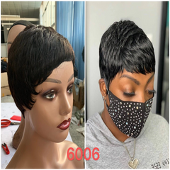 Hot Boss Lady Pixie Human Hair Wig