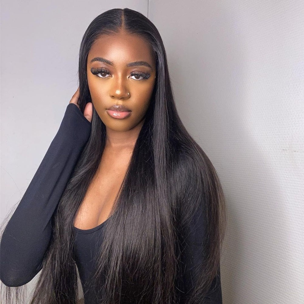 ReadytoGo-Silk Straight Frontal Lace Wig 100% Human Hair