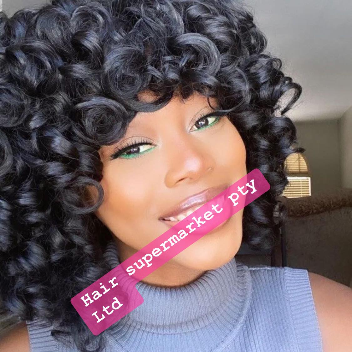 ReadytoGo-Peruvian Virgin Romance Curl Bang Bob Wig