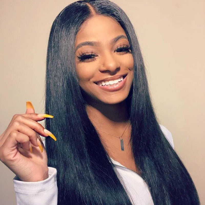 14A Straight Hair 3 Bundles with 13*4 Transparent Ear to Ear Frontal Closure