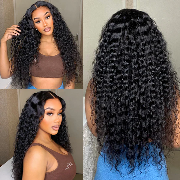 PrePlucked Frontal Lace Wig Deep Curl