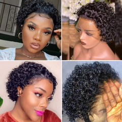 Perm Wig 13x1 lace Wig Natural Black Color R650 With Free Delivery Courier