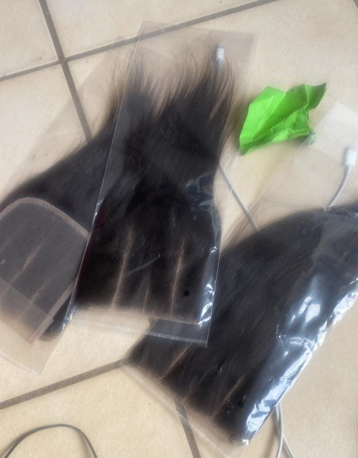 4*4 Lace Closures Straight Hair 3way Swiss Lace Closure