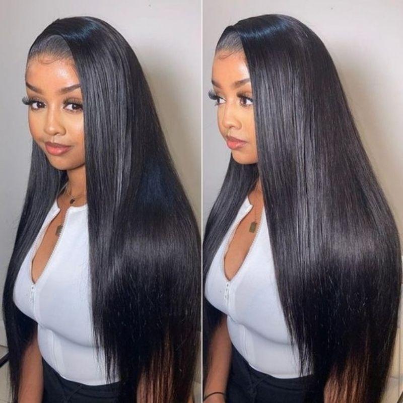 14A Straight 13x4 Lace Front Glueless Wigs Best Straight Human Hair Wigs 200% Density