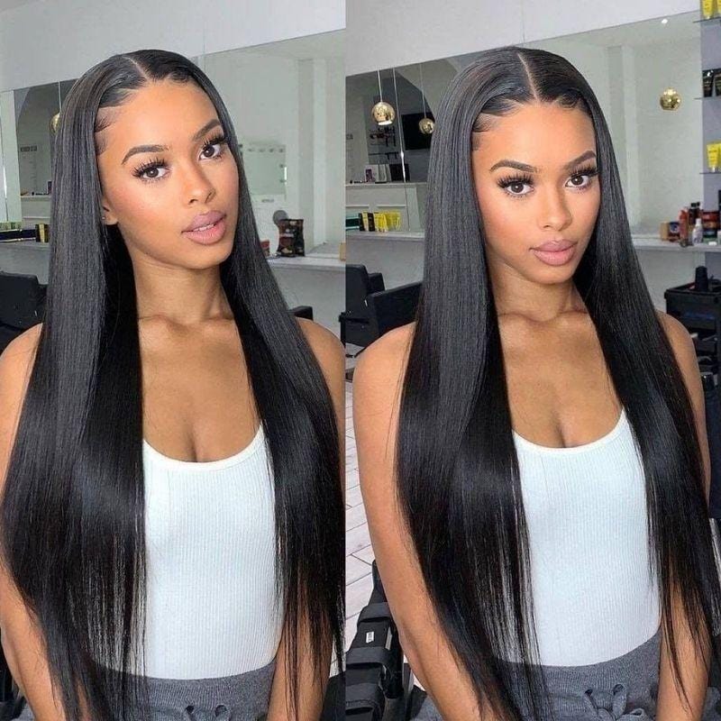 14A Straight 13x4 Lace Front Glueless Wigs Best Straight Human Hair Wigs 200% Density