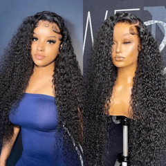 Jerry Curly Human Hair Lace Closure Wig 13*4 Lace Front Wigs