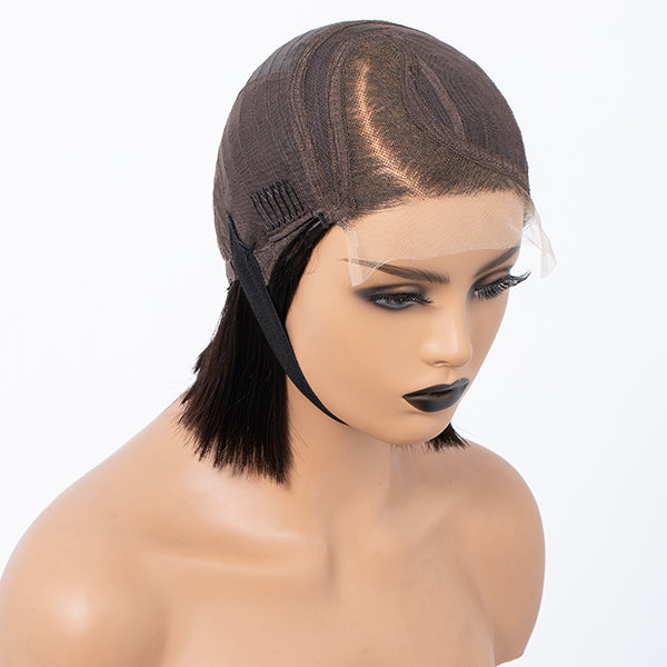 ReadytoGo-Brown Ombre Pixie Cut Wig 100% Human Hair