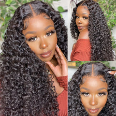 Jerry Curly Glueless Wigs 13x4 Transparent Lace Front Wigs Original Human Hair