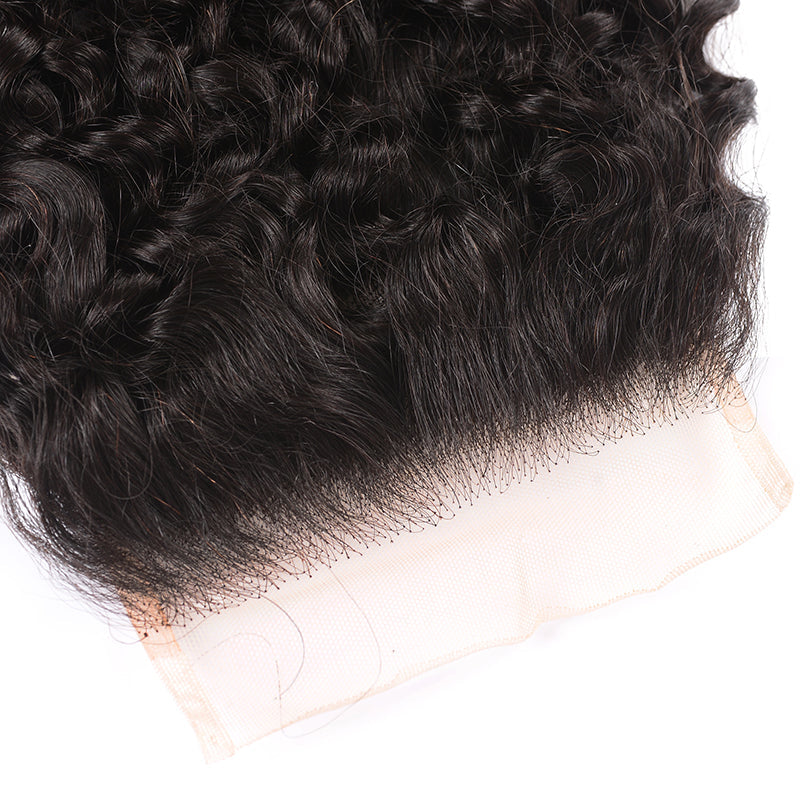 1 piece 4*4 Transparent Free Part Lace Closure Curly Hair