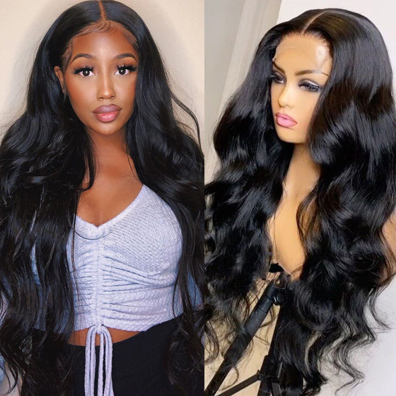 Frontal Wigs Body Wave 13x4 Lace Human Hair Wigs Lace Closure Pre-plucked Hairline