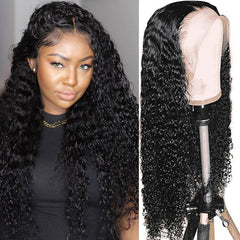 Jerry Curly Human Hair Lace Closure Wig 13*4 Lace Front Wigs