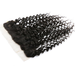 Virgin Deep Wave Hair 13*4 Ear to Ear Lace Frontal 1 pcs