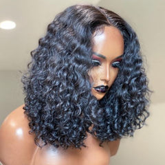 ReadytoGo-Glueless 14" Frontal 13x4 Lace Wig Bouncy Curly Lace Wig