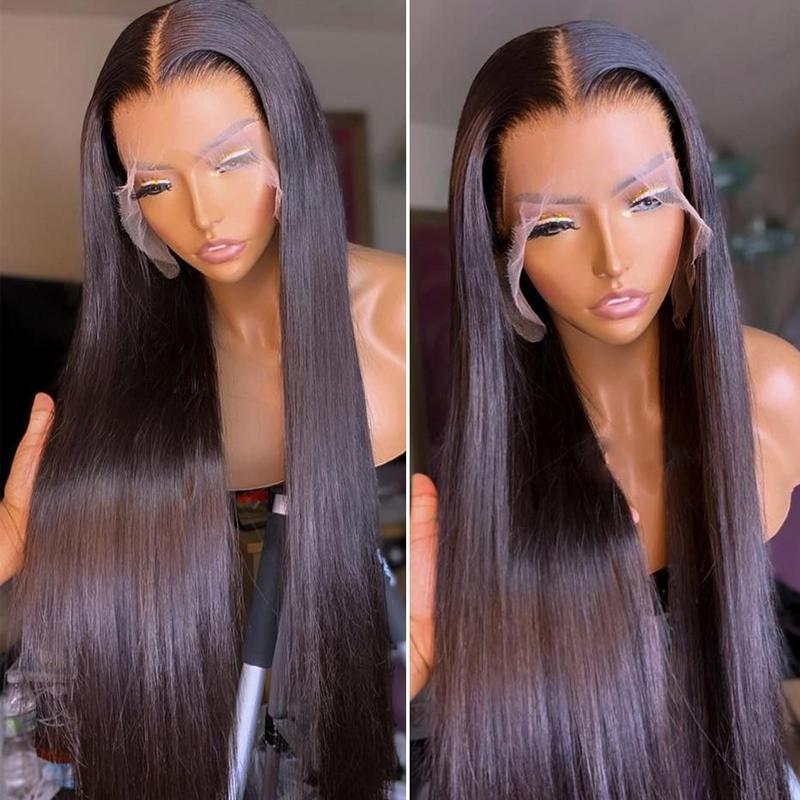 Glueless Wigs 13x4 Lace Front Wigs 180% Density Straight Human