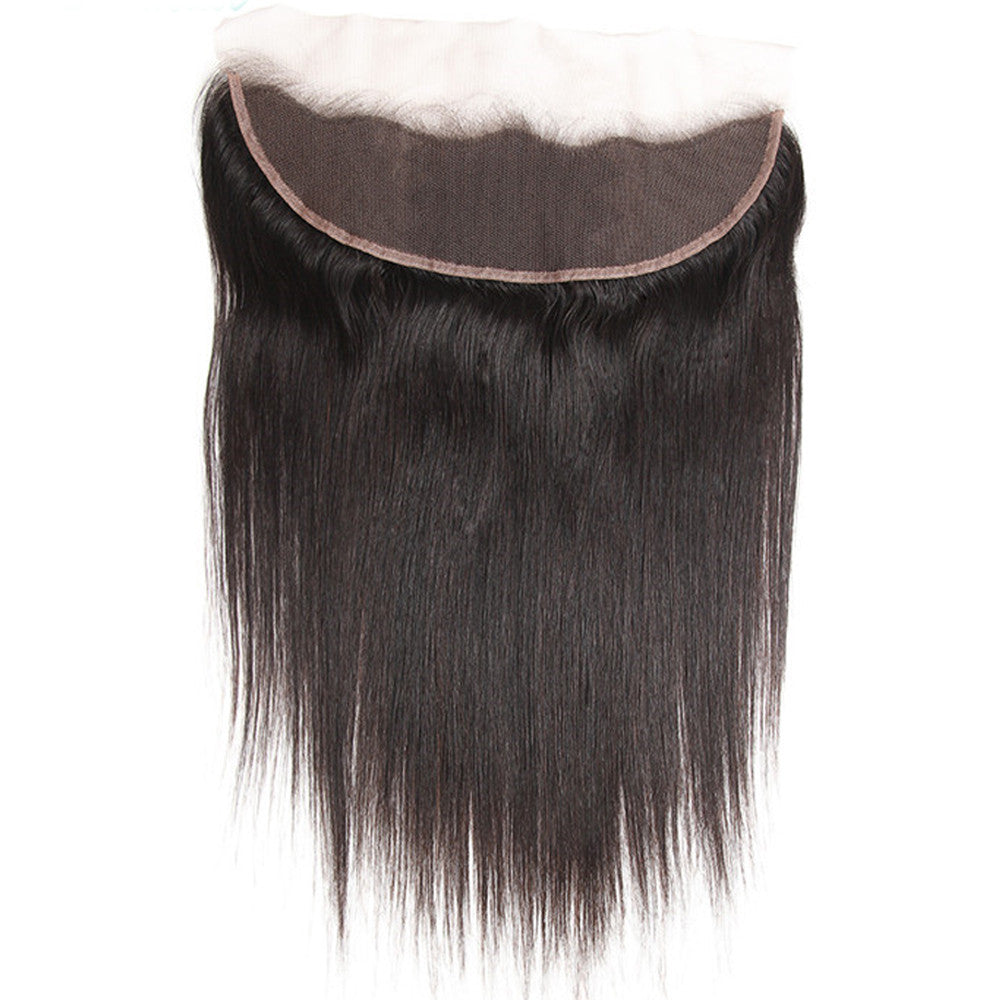 1 Pc Virgin Straight Hair Lace Frontal 13*4 Ear to Ear Frontal