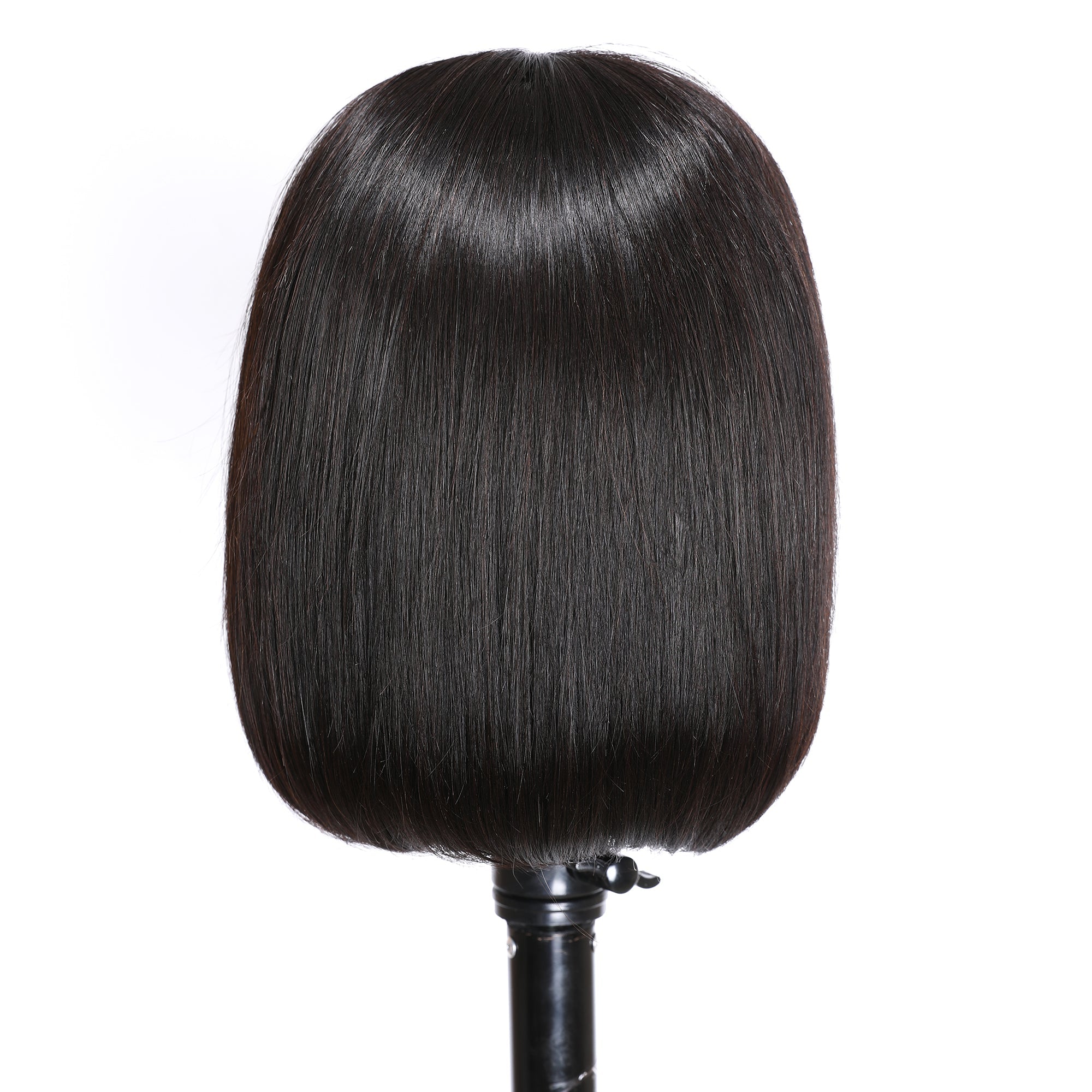 Short Straight Bob Wigs 4x4 Lace Closure Front Wigs Pre-Plucked Virgin Human Hair Wigs 150% Density