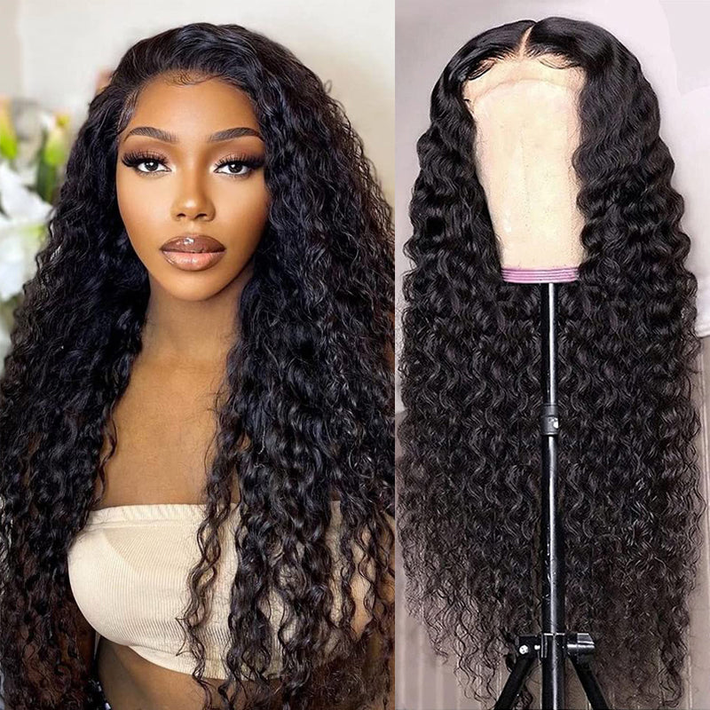 Hair Curly Transparent Lace Closure Wig Human Hair 13x4 Lace Frontal Wigs