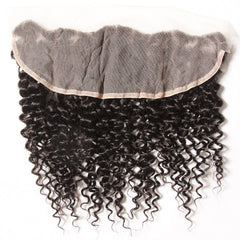 Hair Virgin Curly Hair 13*4 Ear to Ear Lace Frontal 1pc