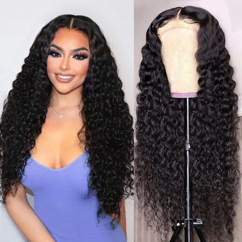 Jerry Curly Human Hair Lace Closure Wig 13*4 Lace Front Wigs