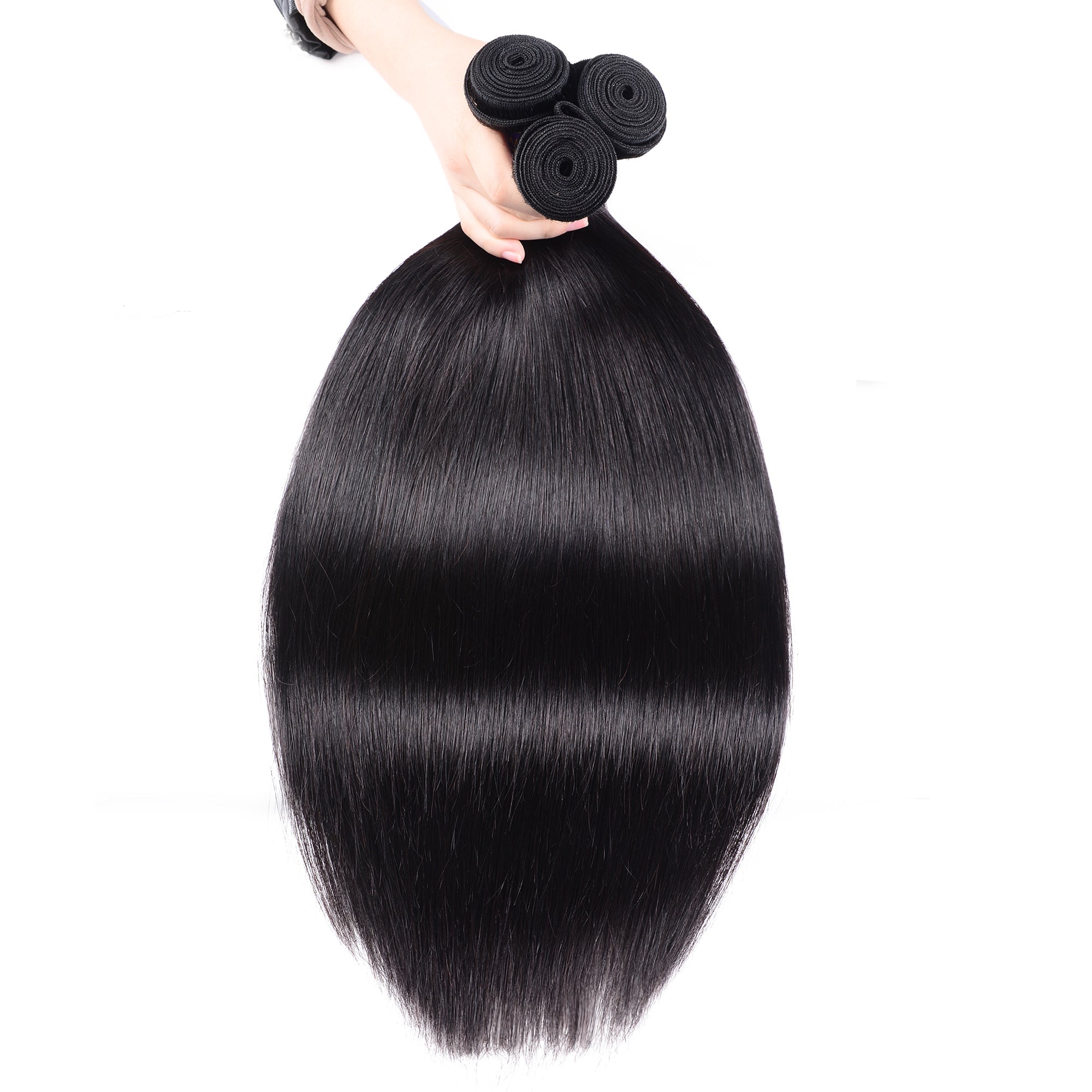 Hair Straight Hair Weave 1 Bundle 8"-30" Remy Human Hair