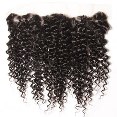 Hair Virgin Curly Hair 13*4 Ear to Ear Lace Frontal 1pc