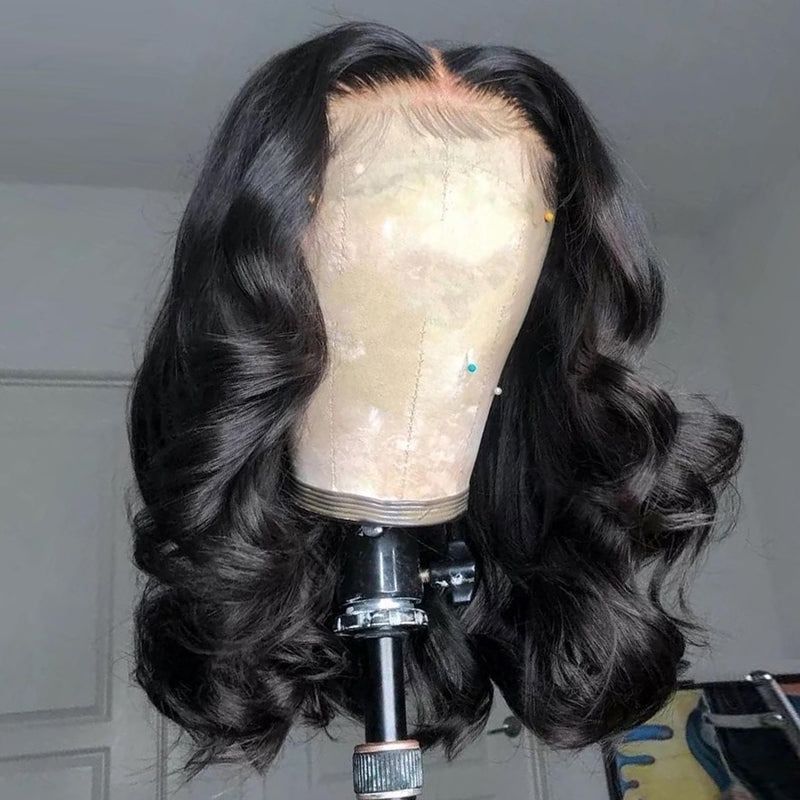 Affordable Short Bob Wig 13*4 T Part Lace Front Human Hair Wigs