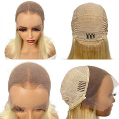 Blonde With Dark Roots  Butterfly Haircut 13x4 T Part Lace Front Wigs