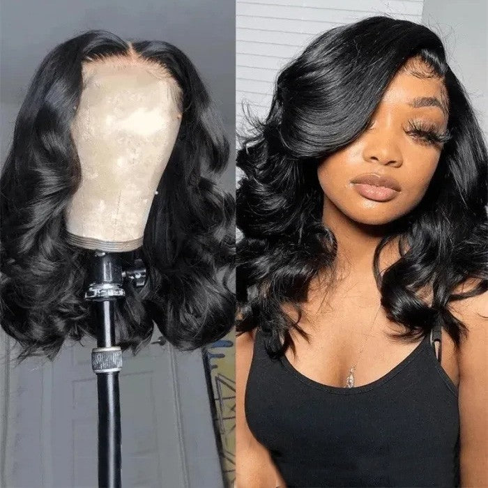 Affordable Short Bob Wig 13*4 T Part Lace Front Human Hair Wigs