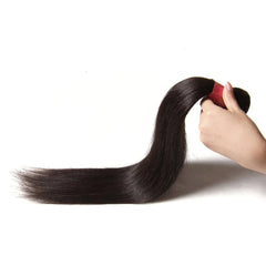 Straight 15A One Donor Virgin Hair Weave 1 Bundle 8"-30", Peruvian/Malaysian/Brazilian Remy Human Hair